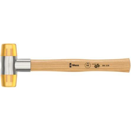 Dřevěná palice Termoplastický polymer (Cellidor) Termoplastický polymer (Cellidor) Vyměnitelné čelo Wera 596 g