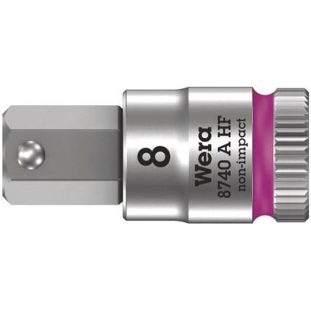 Zásuvka 1/4 in pohon 8 mm Vrták Šestihran, celková délka: 170mm Wera