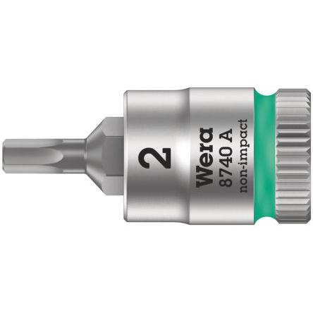 Zásuvka 1/4 in pohon 3/32 in Vrták Šestihran, celková délka: 28mm Wera
