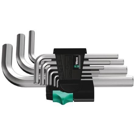Sada šestihranných klíčů, počet kusů: 9 tvar L Metrické Krátké rameno rameno 1 x 1.5x45 mm, 1 x 2.0x50 mm, 1 x 2.5x56