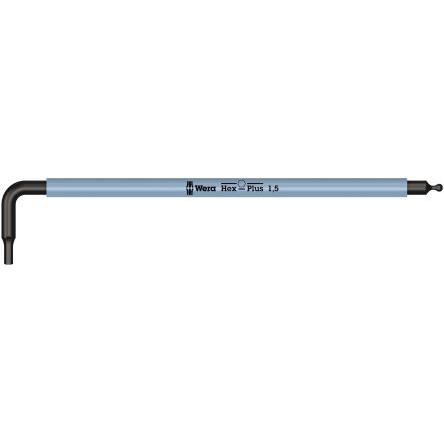Sada šestihranných klíčů tvar L Metrické Dlouhé rameno 1.5 x 90 mm Wera
