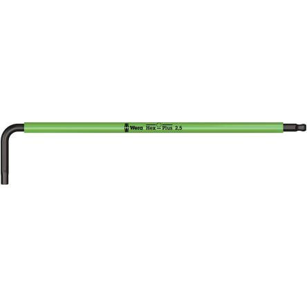 Šestihranný klíč tvar L Metrické Dlouhé rameno 2.5 mm Wera