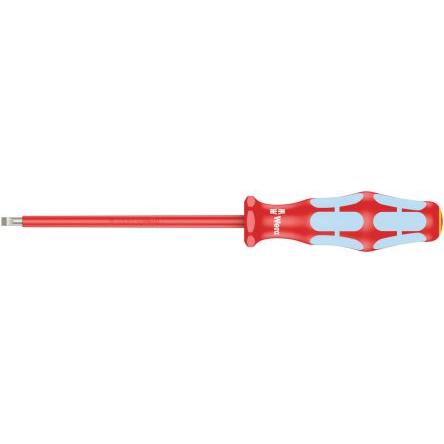 Izolovaný šroubovák, dělka lopatky: 100 mm Izolované Splňuje normu VDE/1000V, celková délka: 262mm Wera