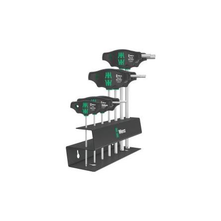 Sada šestihranných klíčů, počet kusů: 7 tvar T Metrické Dodatečné krátké rameno rameno 1 x 2.5x100 mm, 1 x 3x100 mm, 1 x