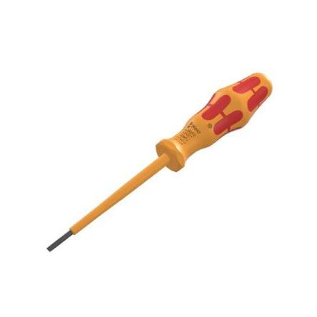 Izolovaný šroubovák, dělka lopatky: 100 mm Izolované Splňuje normu VDE/1000V, celková délka: 230mm Wera