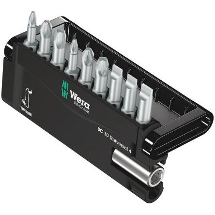 Wera 10 Křížový, Ploché, Pozidriv, Šestihranný Šestihran