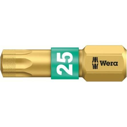 Wera Šroubovací hrot, Diamantový potah, Šestihran, 1/4 in Hexagon Drive, TX 40, celková délka: 25mm