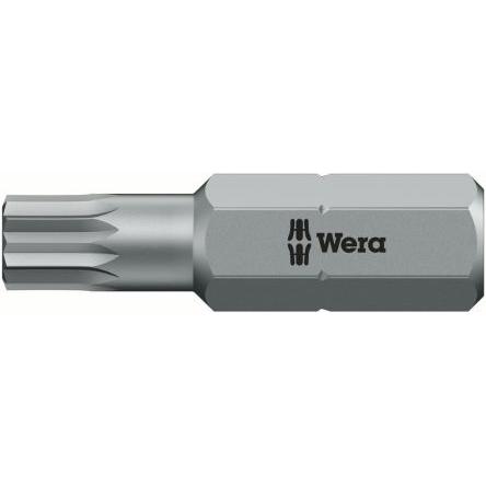 Wera Bit šroubováku, Nerezová ocel, typ hlavice: Drážkovaná, Šestihran, 1/4 in Hexagon Drive, M4, celková délka: 25 mm
