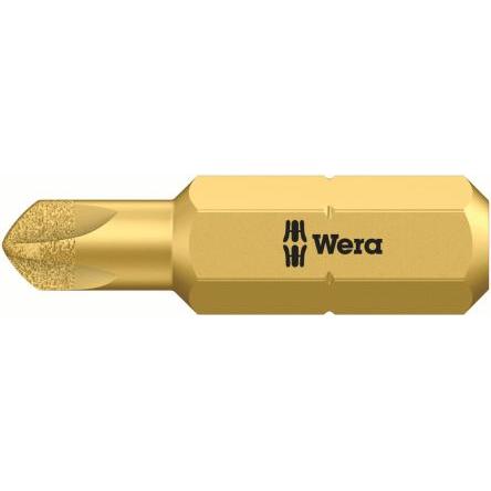 Wera Šroubovací hrot, Diamantový potah, Šestihran, 1/4 in Hexagon Drive, 25 mm, celková délka: 25 mm