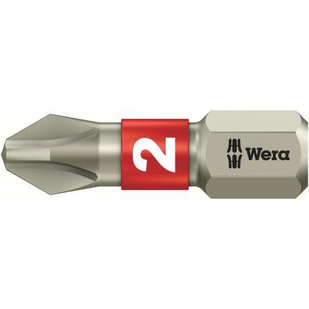 Wera Šroubovací hrot, Nerezová ocel, Šestihran, 1/4 in, PZ1, celková délka: 25 mm