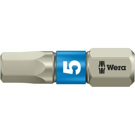 Wera Bit šroubováku, Nerezová ocel, typ hlavice: Šestihranný nástrčný klíč, Šestihran, 5.5 mm, 25 mm, celková délka: 89