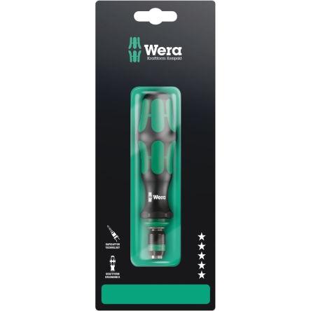 Šroubovák s držákem bitů, dělka lopatky: 133 mm Nerezová ocel Držák bitů hrot 1/4 in, celková délka: 50mm Wera