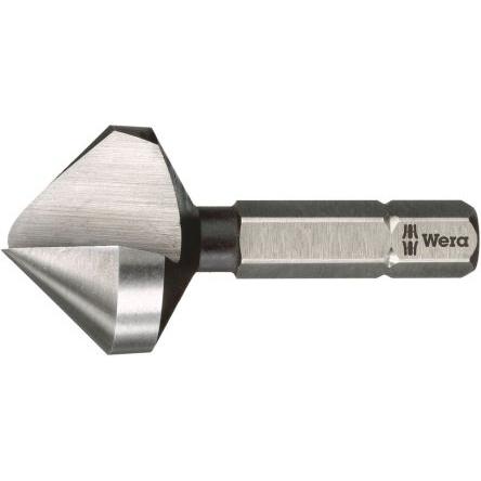 Kuželový záhlubník, celková délka: 40mm 90 ° průměr hlavice 16.4 mm, počet drážek: 1 Wera 1