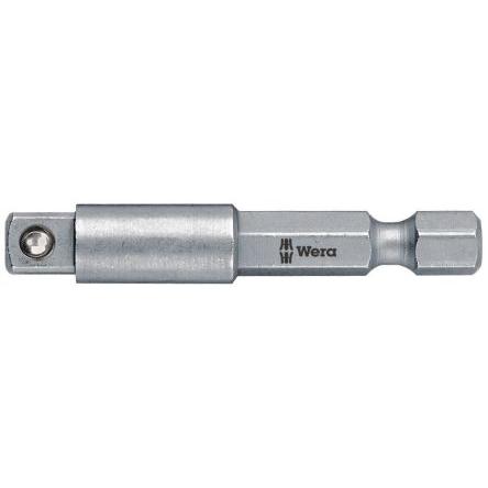 Adaptér patice 1/4 in Čtvercový, celková délka: 50mm Wera