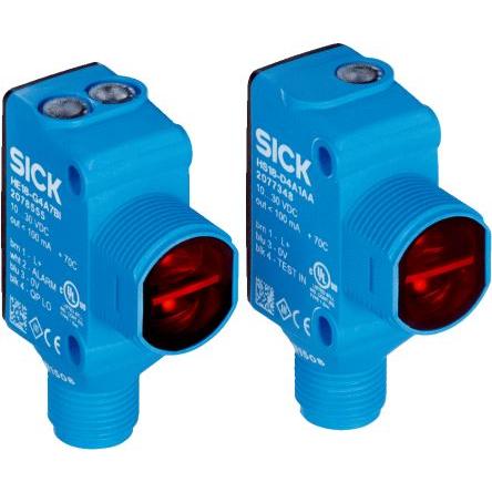 SICK Fotoelektrický snímač, řada: SureSense LED Blok Konektor samec M12, výstup: PnP Jednocestný IP67, IP69K