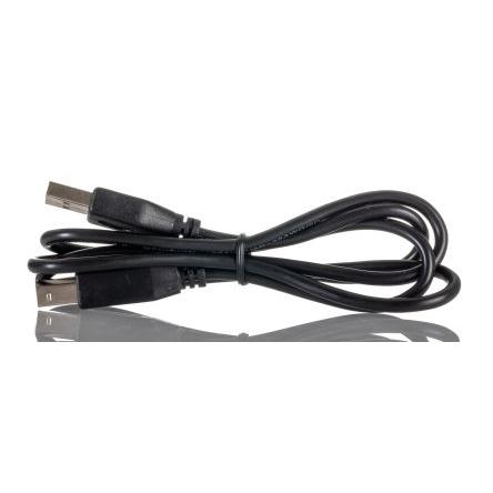 RS PRO Kabel USB Vnější, A: USB typu A, 1 m Vnější, Černá, B: USB B