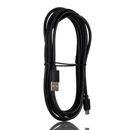 RS PRO Kabel USB Vnější, A: USB typu A, 3 m Vnější, Černá, B: Micro USB typ B