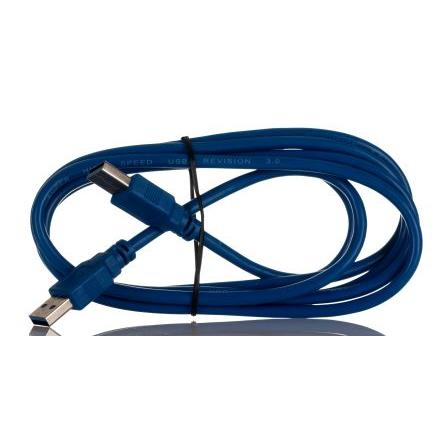 RS PRO Kabel USB Vnější, A: USB typu A, 2 m Vnější, Modrá, B: USB typu A