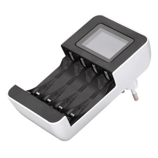 Nabíječka HAMA, Delta LCD Premium , 4 kanály, AA/AAA, řízená mikroprocesorem