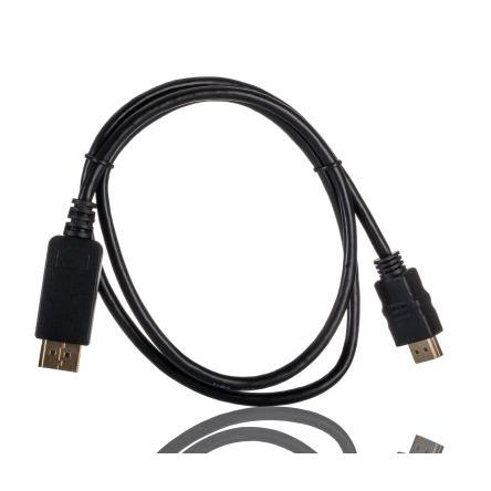 RS PRO, A: Vnější Display Port, B: Vnější HDMI, Polyvinylchlorid DisplayPort Kabely 1 m