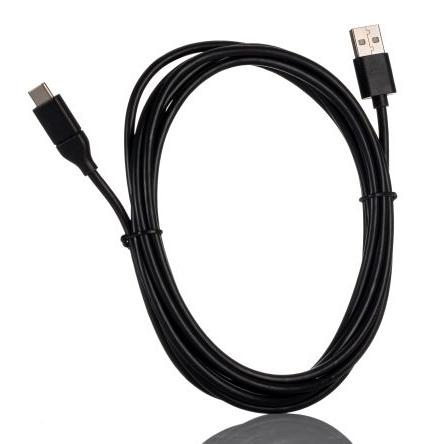 RS PRO Kabel USB Vnější, A: USB typu C, 1 m Vnější, Černá, B: USB typu A