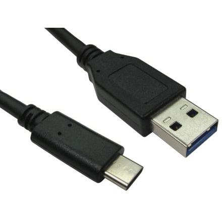 RS PRO Kabel USB Vnější, řada: RS PRO, A: USB typu C, 500 mm Vnější, Černá, B: USB typu A