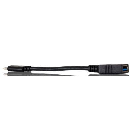 RS PRO USB adaptér Vnitřní, A: USB typu C, 150 mm Vnitřní, Černá, B: USB typu A