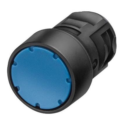 Siemens Tlačítkový spínač, řada: 3SB Černá Okamžité, průměr výřezu: 16 mm IP65