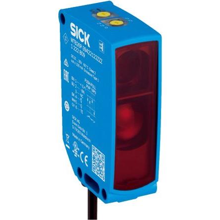 SICK Fotoelektrický snímač, řada: W26 LED Blok 6kolíkový konektor, výstup: PNP/NPN Potlačení pozadí IP65
