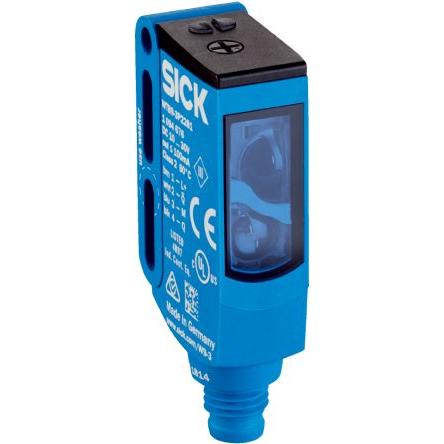 SICK Fotoelektrický snímač, řada: WTB9 LED Pravoúhlý 8kolíkový konektor M4, výstup: PnP Potlačení pozadí IP66, IP67,
