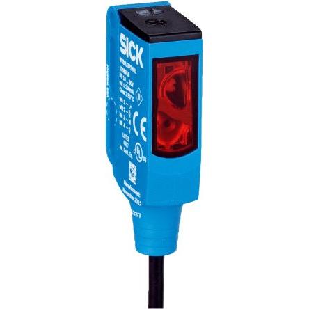 SICK Fotoelektrický snímač, řada: WTB LED Pravoúhlý Kabel s konektorem, výstup: PnP Potlačení pozadí IP66, IP67, IP69