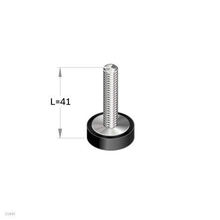 Nastavitelná noha, řada: Levelling Foot, Ocel Patka, pasuje do drážky : 6 mm závit M6 Bosch Rexroth