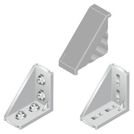 Bosch Rexroth Víčko rohového držáku, Polypropylen barva Šedá, pasuje do profilu: 50 x 100 mm