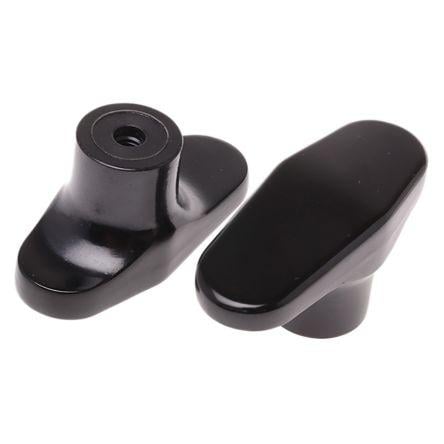 Upínací knoflík Duroplast barva Černá 1ramenné RS PRO Otvor se závitem