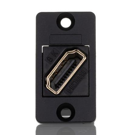 RS PRO Průchozí konektor HDMI, číslo řady: RS PRO, 35.5 x 19 x 31 mm Zásuvka/zásuvka, počet kontaktů: 1, orientace těla: