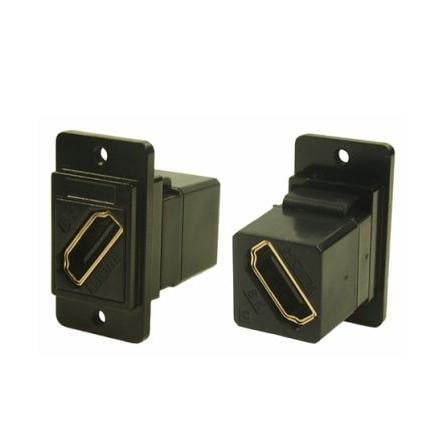 RS PRO Průchozí konektor HDMI, číslo řady: RS PRO, 29 x 35.5 x 19 mm Zásuvka/zásuvka, počet kontaktů: 1, orientace těla: