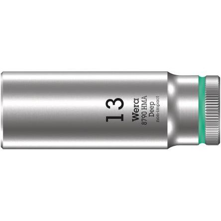 Zásuvka 1/4 in pohon 50 mm 6 bodů Šestihran, celková délka: 117mm Wera