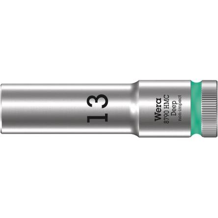 Zásuvka 1/2 in pohon 83 mm 6 bodů Šestihran, celková délka: 150mm Wera