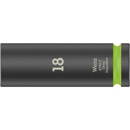 Nástrčkový klíč 1/2 in pohon 83 mm Standardní nástrčná hlavice Šestihran, celková délka: 150mm Wera