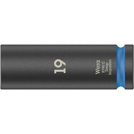 Nástrčkový klíč 1/2 in pohon 83 mm Standardní nástrčná hlavice Šestihran, celková délka: 150mm Wera