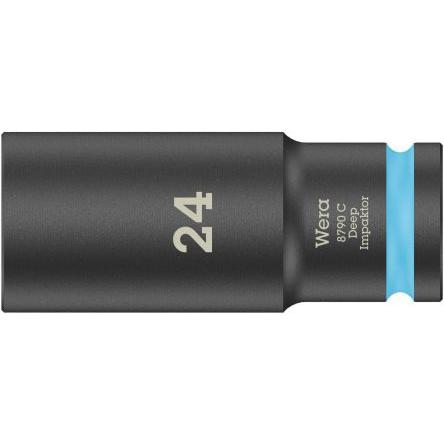 Nástrčkový klíč 1/2 in pohon 83 mm Standardní nástrčná hlavice Šestihran, celková délka: 150mm Wera