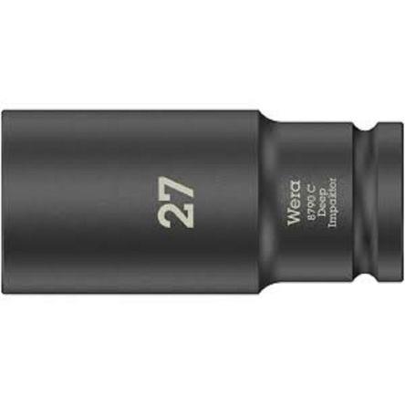 Nástrčkový klíč 1/2 in pohon 27 mm, celková délka: 83mm Wera