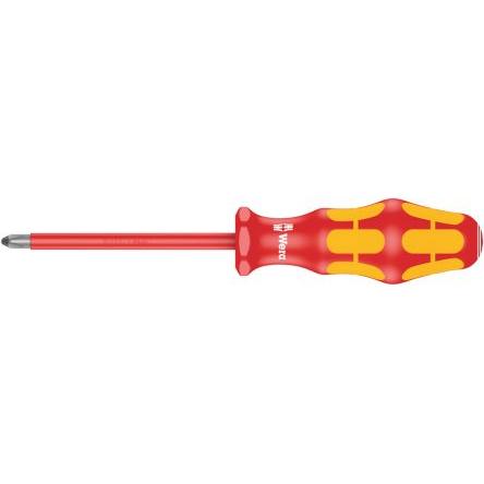 Izolovaný šroubovák, dělka lopatky: 80 mm Splňuje normu VDE/1000V Izolované hrot PH1, celková délka: 178mm Wera