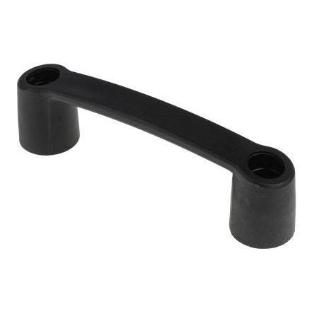 Držadlo barva Černá, Plastové, Matný, délka: 145 mm x 40 mm x 29mm RS PRO