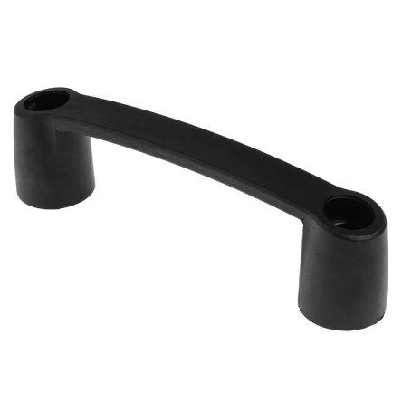 Držadlo barva Černá, Plastové, Matný, délka: 163 mm x 45 mm x 31mm 132 mm RS PRO