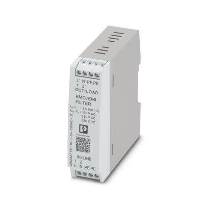 Filtr EMC, 230V ac, 50Hz, 60 Hz, Lišta DIN, Šroubový spoj, 3 A, počet fází: 1, Phoenix Contact, 940 kΩ, UL Recognised,