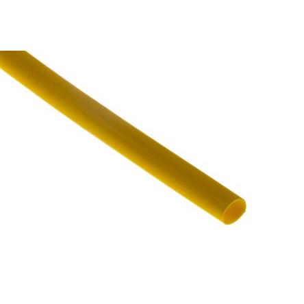 RS PRO Teplem smrštitelné bužírky průměr 6.4 mm Žlutá smršťovací poměr 2:1 Polyolefin 1.2m