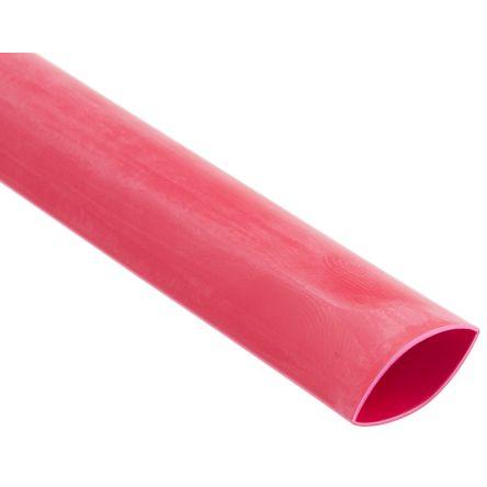 RS PRO Teplem smrštitelné bužírky průměr 12.7 mm Červená smršťovací poměr 2:1 Polyolefin 1.2m