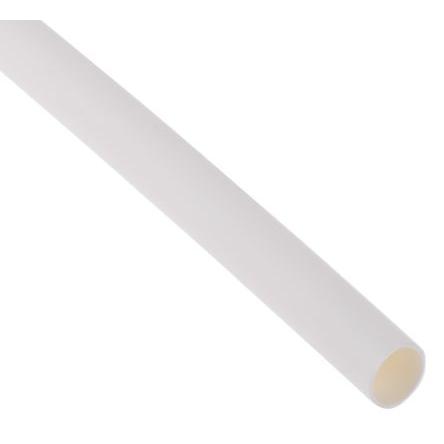 RS PRO Teplem smrštitelné bužírky průměr 4.8 mm Bílá smršťovací poměr 2:1 Polyolefin 1.2m