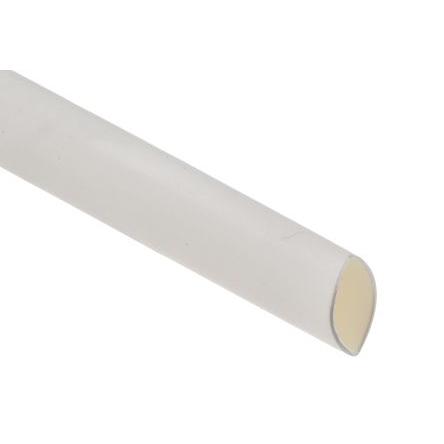 RS PRO Teplem smrštitelné bužírky průměr 9.5 mm Bílá smršťovací poměr 2:1 Polyolefin 1.2m